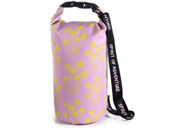 10 Lt Palms waterproof beach bag with shoulder strap
