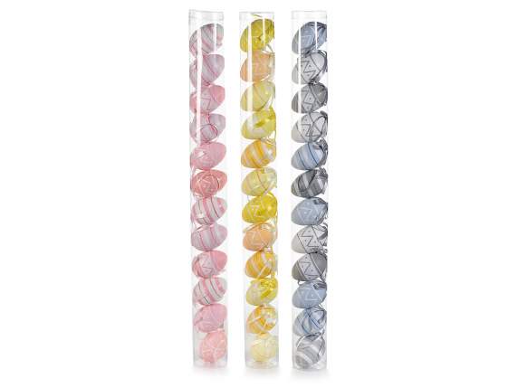 12 egg tube in colored plastic