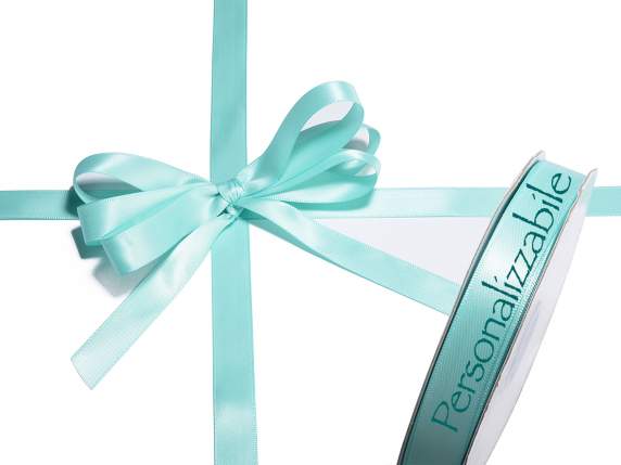 Cinta doble raso personalizable color tiffany