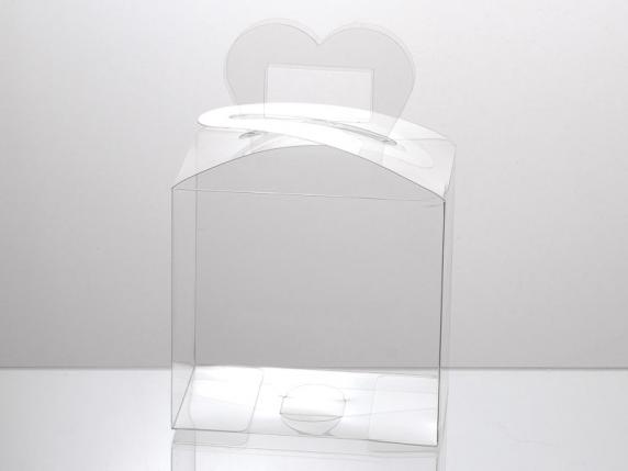 Cutie dreptunghiulară din PET cu mâner - de calitate aliment