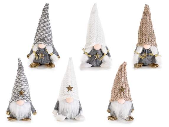 Mo Craciun i Mama Craciunului în material colorat