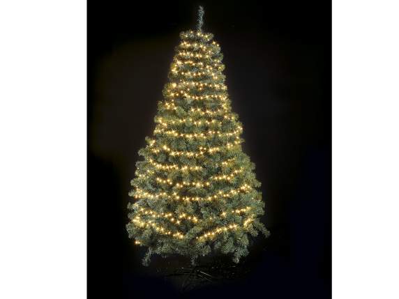 Fir luminos de 20 m, 800 de LED-uri albe calde