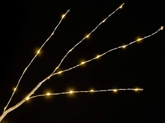 Tree m 1,60H alb, 900 lumini LED alb cald, 144 ramuri