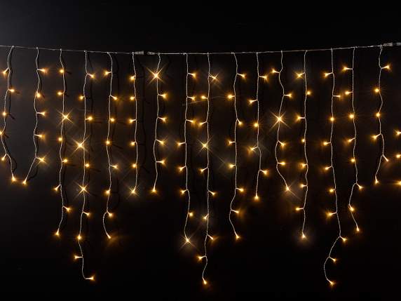 Lumină de ploaie conectabilă 40 fire, 304 LED-uri alb cald M