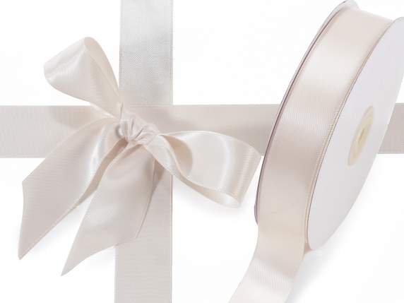 Antique white double satin ribbon