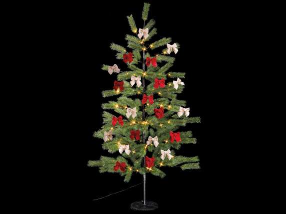 Árbol de Navidad de pino de 1,80 m de altura, con 160 luces