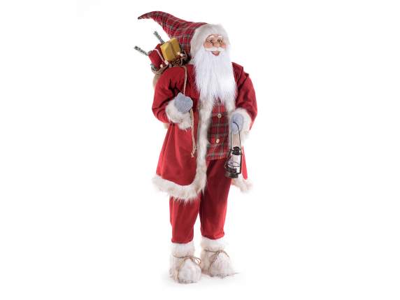 Babbo Natale gigante abito rosso e doni