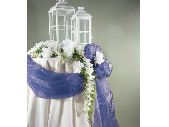 Einfaches königsblaues Organza-Handtuch
