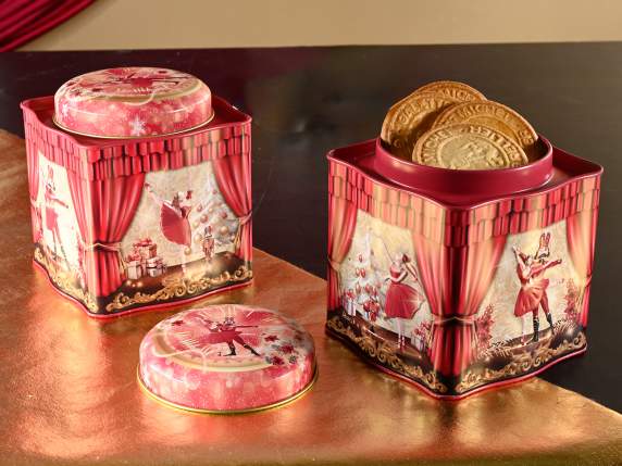 Boîte à nourriture en métal avec Casse-Noisette et Ballerine