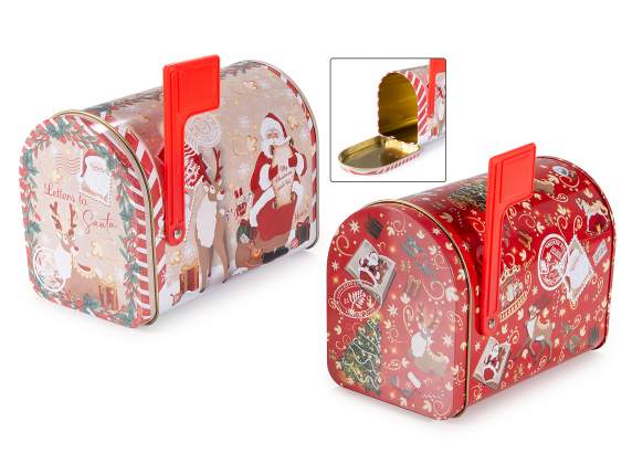 Boîte à lettres de Noël en métal