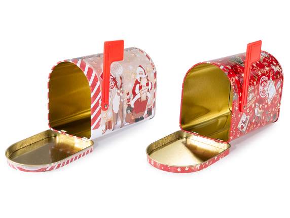 Boîte à lettres de Noël en métal