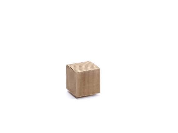 Boîte carrée naturelle rustique