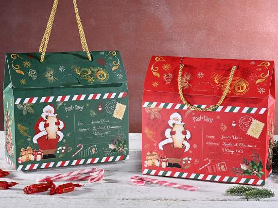 Boîte à lettres de Noël avec poignées en corde