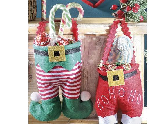 Bolsa de tela con forma de pantalón y asa