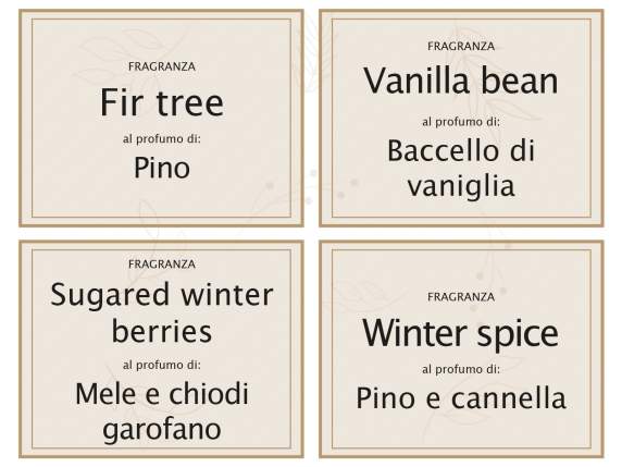 Lumanare parfumata de Craciun in borcan de sticla cu pandant
