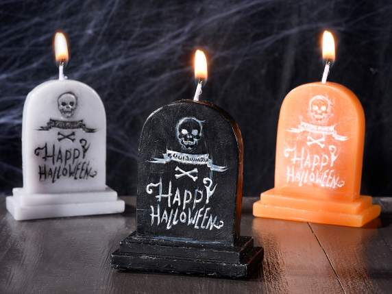 Bougie pierre tombale dHalloween