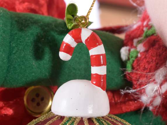 Boule de verre à thème de Noël à accrocher en vitrine