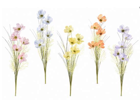 Bouquet de fleurs de pavot artificielles