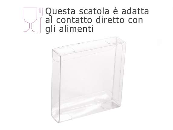 Caja cuadrada de PET - grado alimenticio