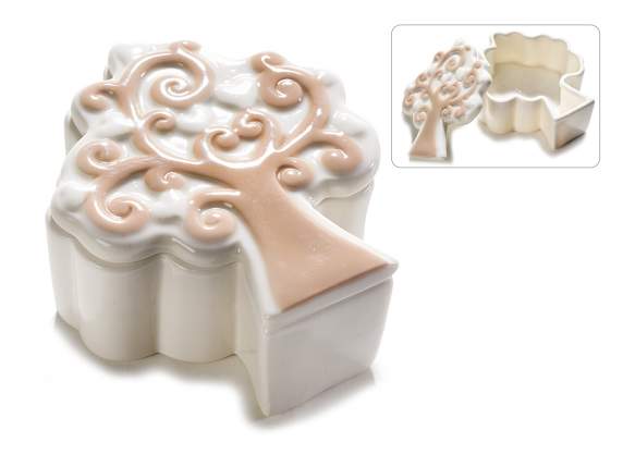 Caja de porcelana Árbol de la vida