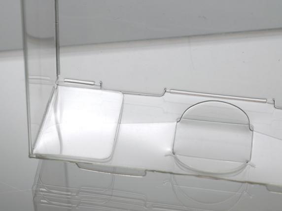 Caja rectangular de PET - grado alimenticio