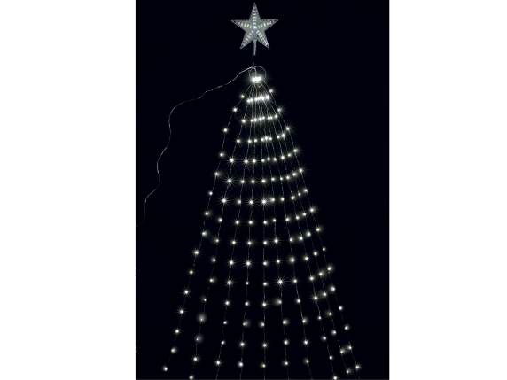 Cascade star tip 10 fils H1.7m, blanc froid 180led