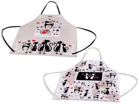 PrettyCat fabric kitchen apron with pocket