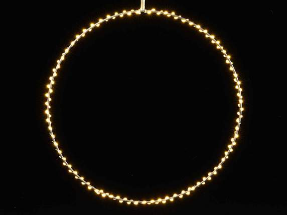 Anneau lumineux suspendu avec 190 LED blanc chaud