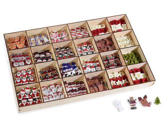 Exhibit 288 wooden and cloth Christmas decorations