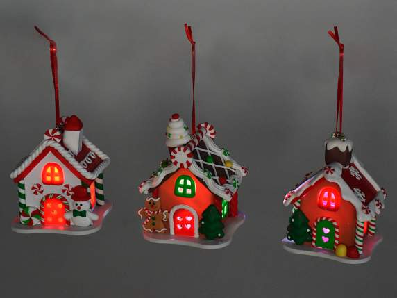 House in opaque resin paste with hanging lights