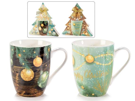 Porcelain mug Kind Christmas in gift box