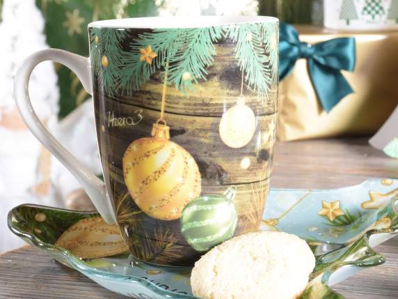Porcelain mug Kind Christmas in gift box