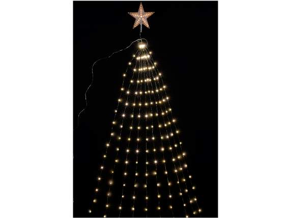 Christmas tree star decoration with 10 wires and 180 lights