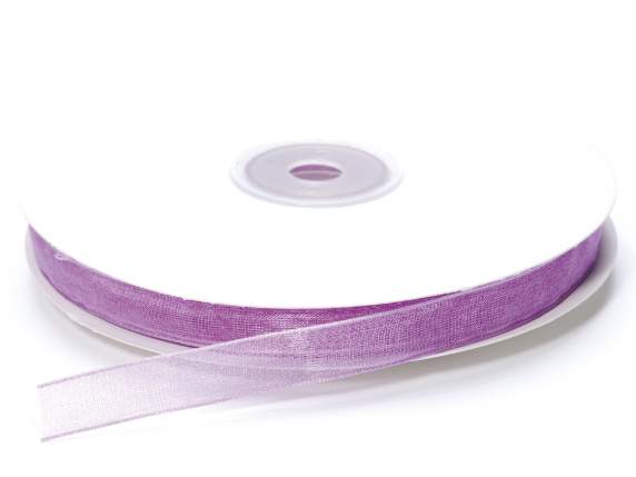 Cinta organza glicina lila 10mm x 50m