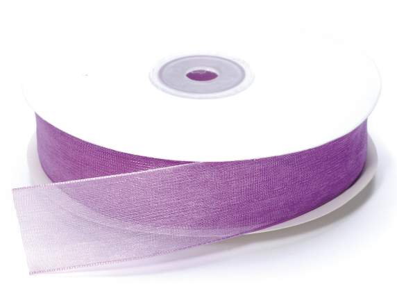 Cinta organza glicina lila 25mm x 50m