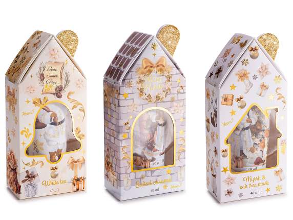 Coffret cadeau de Noël avec crème pour les mains 40 ml et li