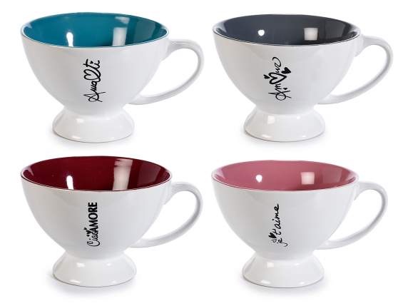 Colored ceramic mug 