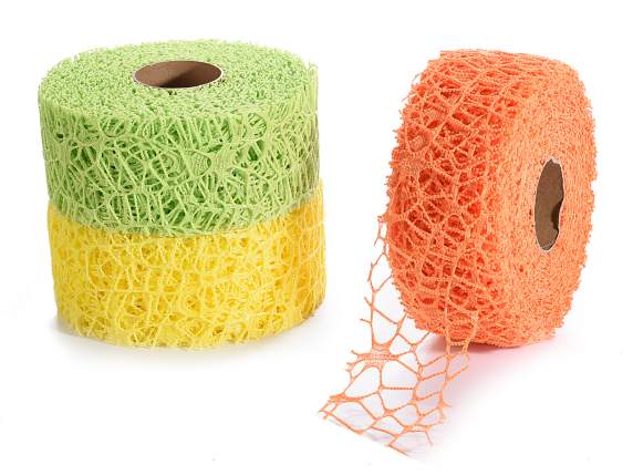Colored mesh ribbon decorative