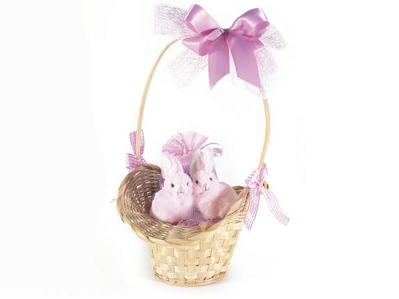 Iepura decorativ din blana moale pe care sa stea