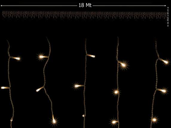 Lumina de ploaie 180 de fire suspendate, 900 de LED-uri