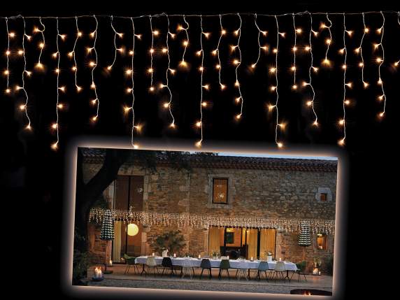 Lumina de ploaie 180 de fire suspendate, 900 de LED-uri