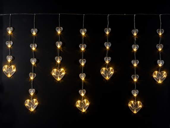 Lumina de ploaie suspendata, 12 fire, 108 LED-uri alb cald
