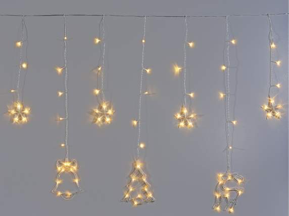 Decoratiuni suspendate cu lumina de ploaie, 12 fire, 138 LED