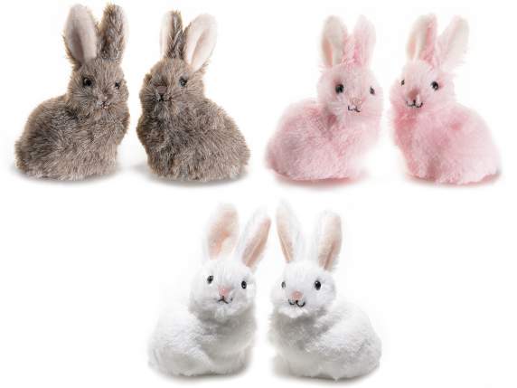 Rabbit de Paști decor în blană fals