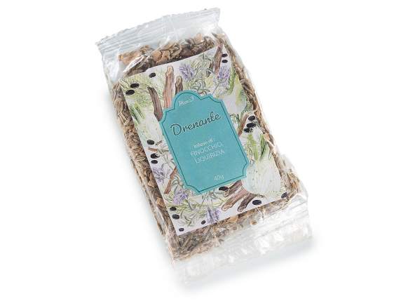 Infuzie de drenaj de ceai de plante în pachet unic de 40 g