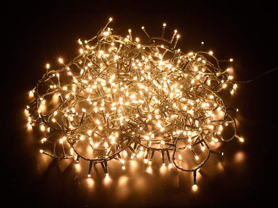 Sârg de lumini de 12,5 m, 500 de LED-uri alb cald