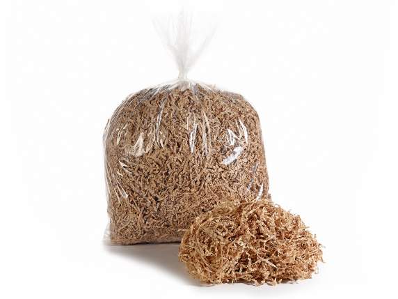 Conditionnement 1 kg de laine en papier kraft naturel