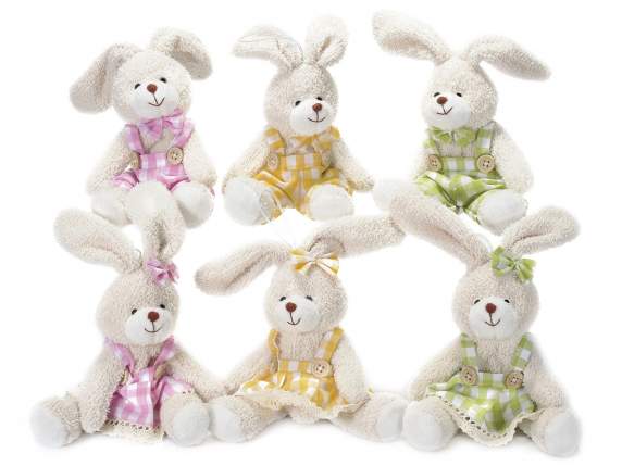 Coniglietto portadolci con cerniera e vestito colorato