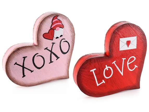 Corazón decorativo con texto para apoyar