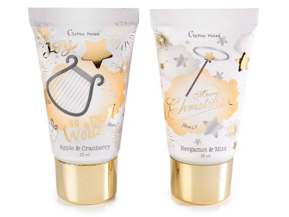 Cremă de mâini de Crăciun 25 ml în ambalaj cu îngeraș